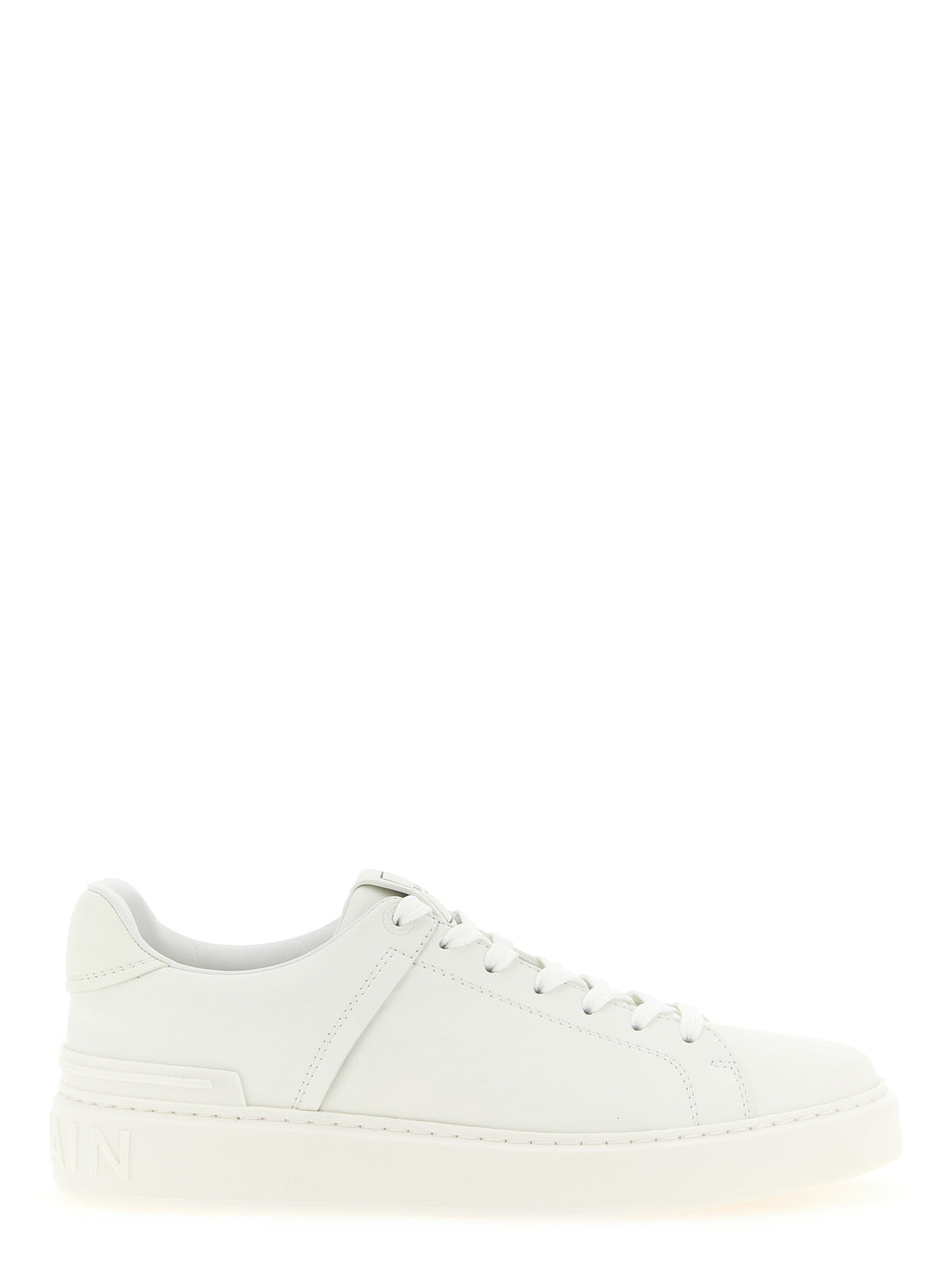 Balmain White 'B-Court' Mini Sneakers weiss