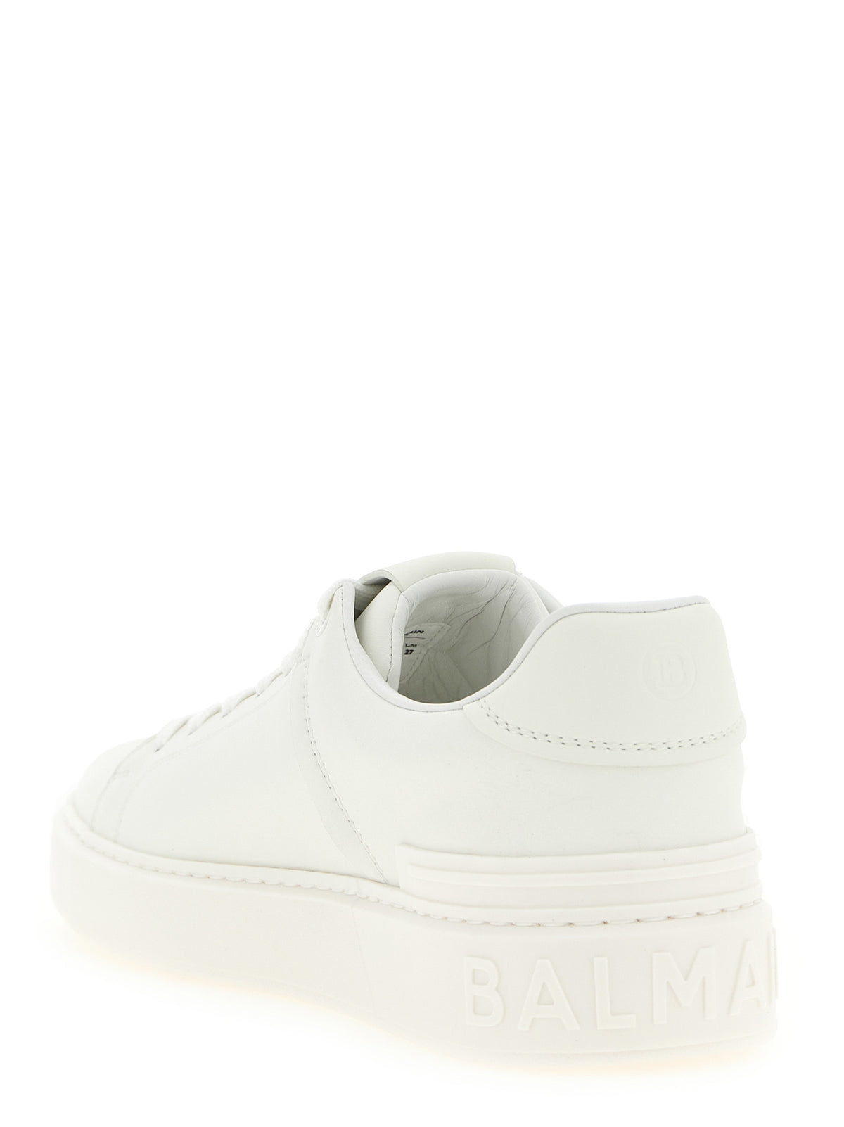 Balmain White 'B-Court' Mini Sneakers weiss