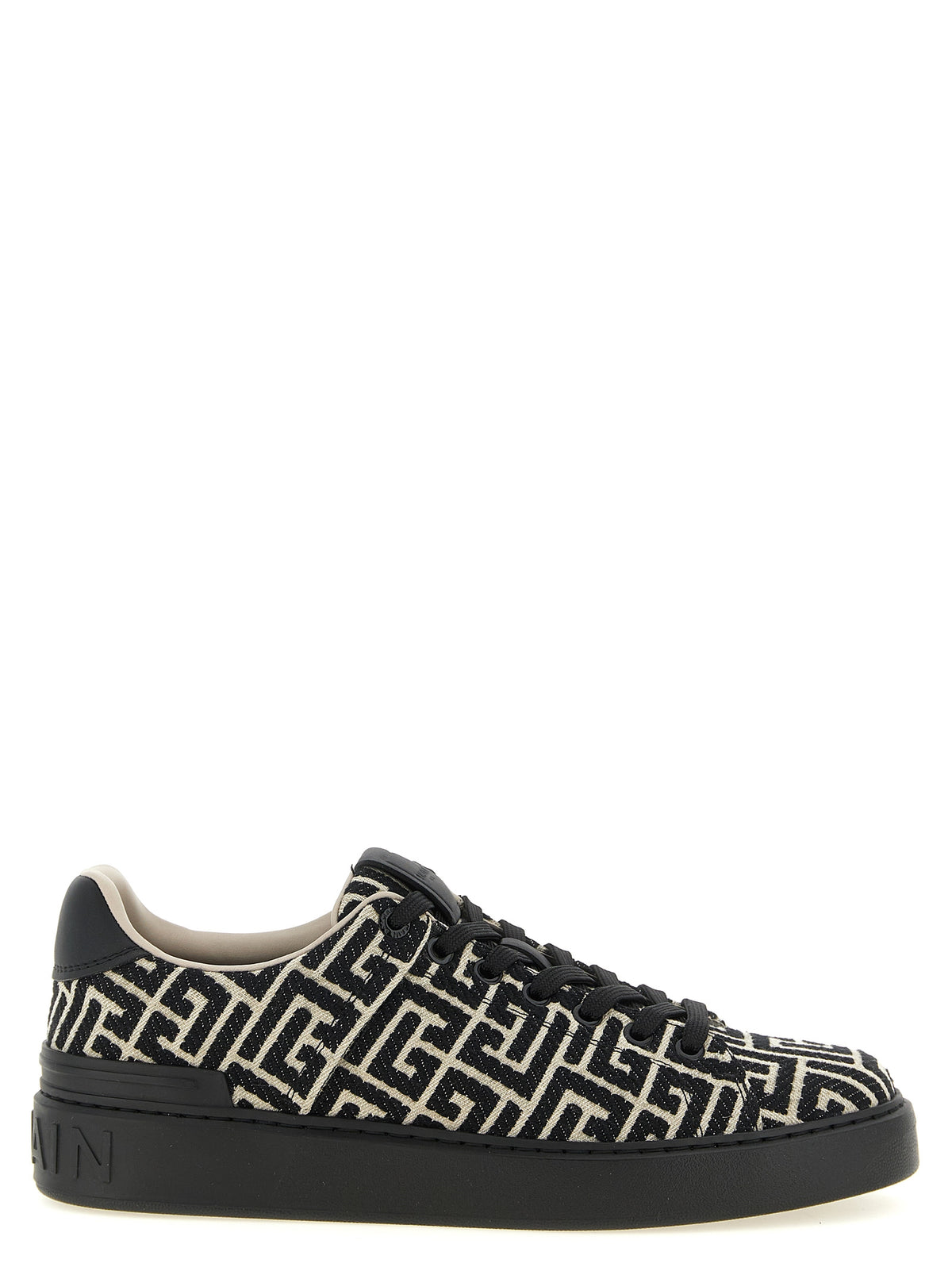 Balmain Bicolor Cotton Low Top Sneakers multicolor