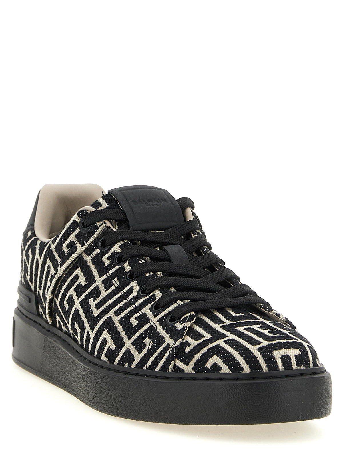 Balmain Bicolor Cotton Low Top Sneakers multicolor