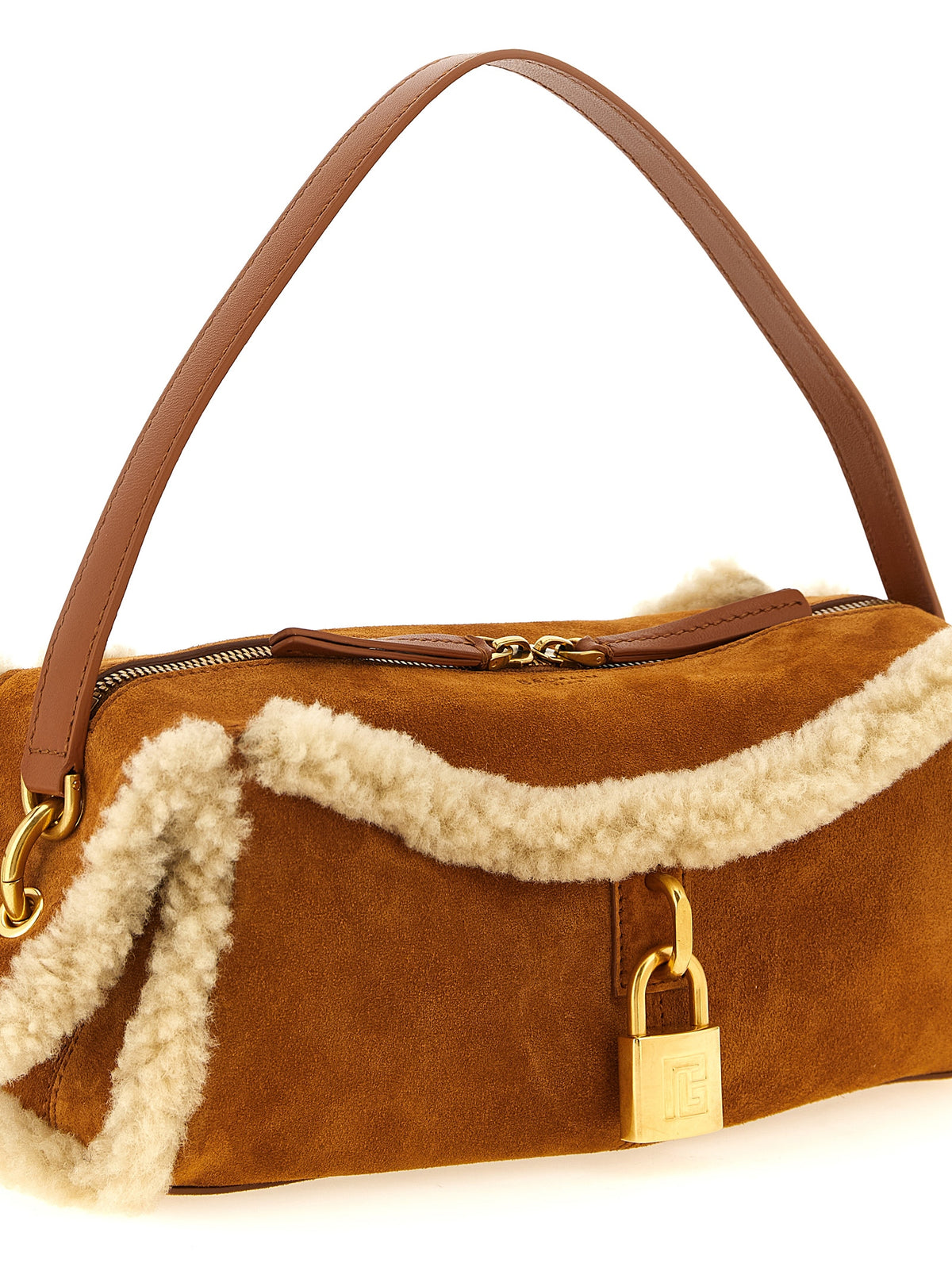 Balmain Brown 'Pulse' Small Shoulder Bag braun