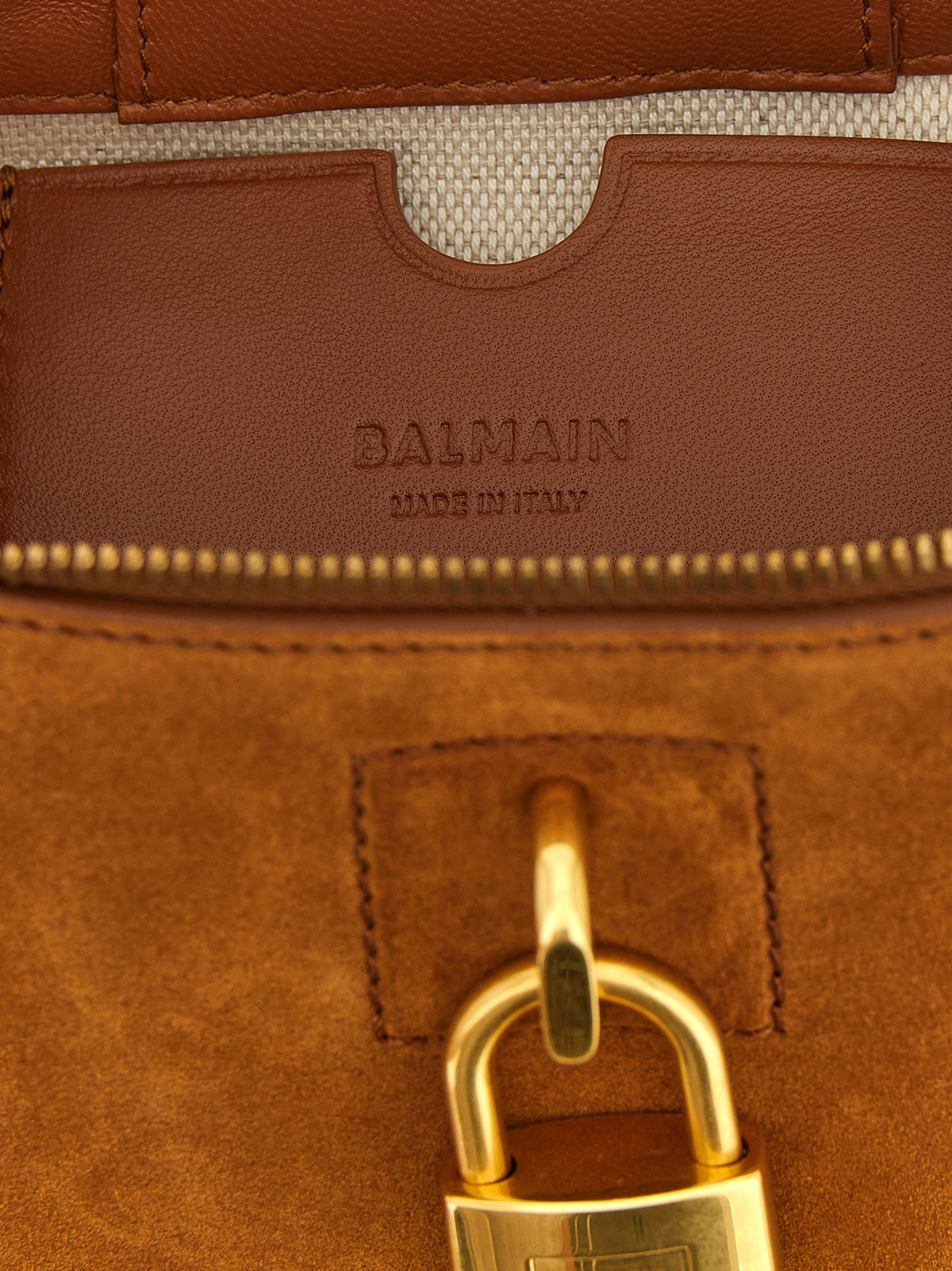Balmain Brown 'Pulse Vanity' Handbag braun