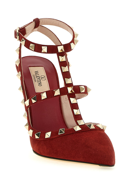 Valentino Garavani Red 'Rockstud' Pumps rot