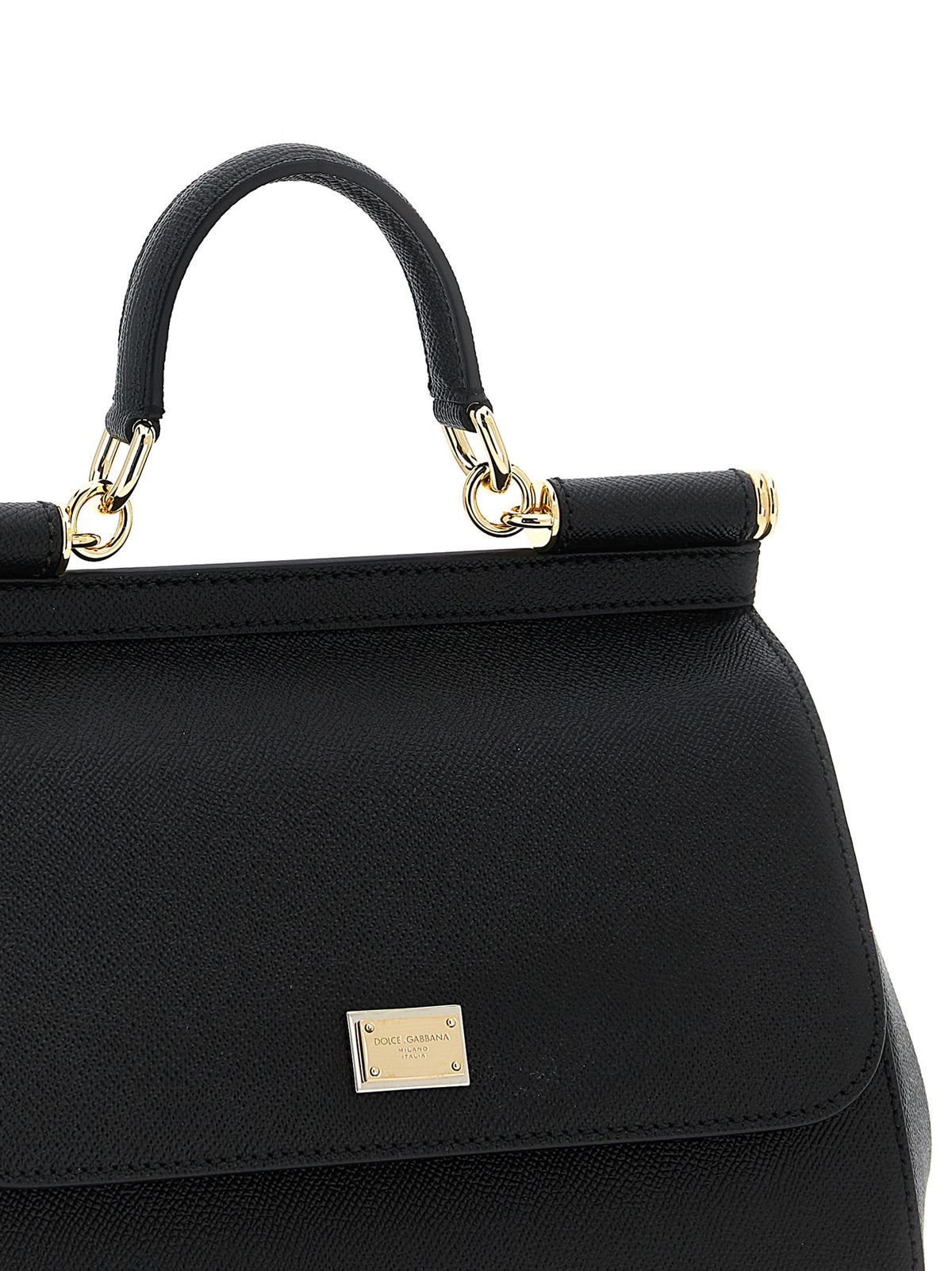 Dolce & Gabbana Black 'Sicily' Large Handbag schwarz