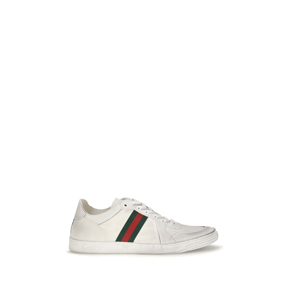 Gucci White 'Low Top' Sneakers weiss
