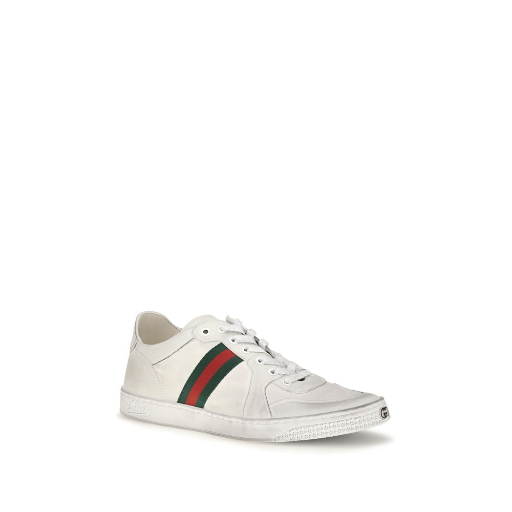 Gucci White 'Low Top' Sneakers weiss