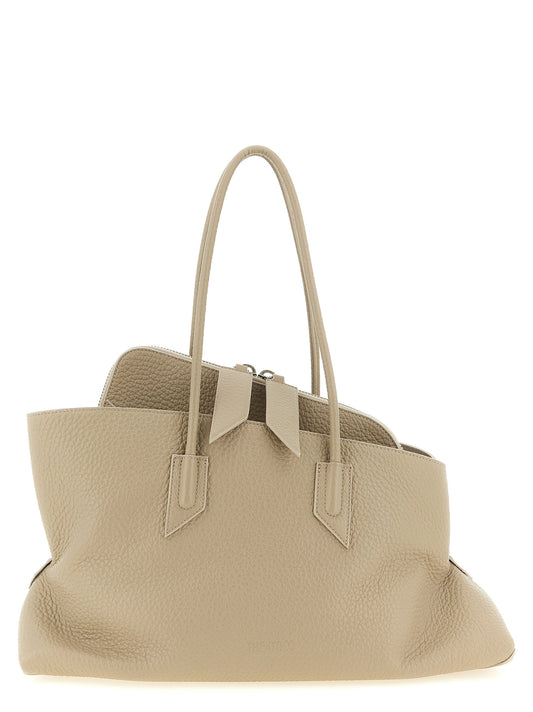 The Attico Beige 'La Passeggiata Medium' Shoulder Bag