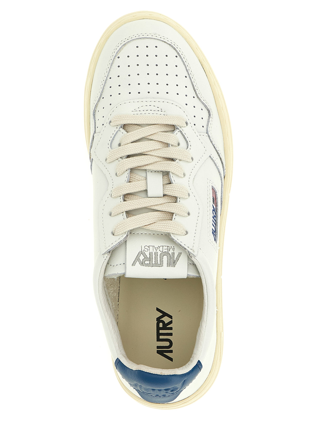 Autry Blue Cowhide Low Top Sneakers blau