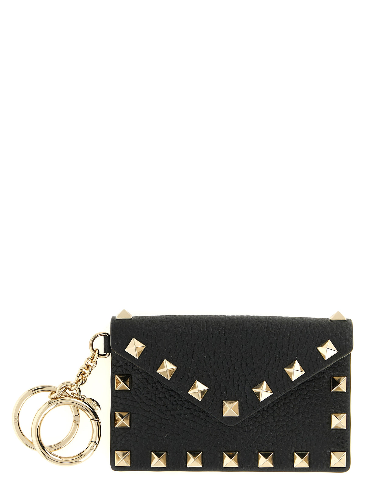 Valentino Garavani Black 'Rockstud' Card Holder schwarz