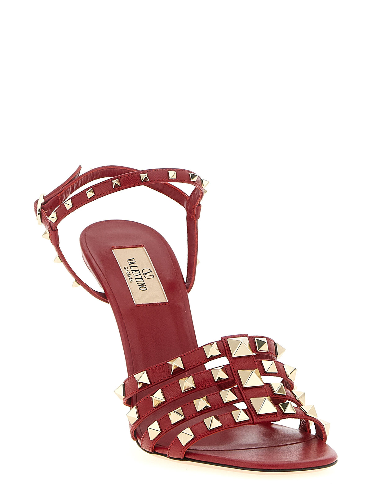 Valentino Garavani Red 'Rockstud' Sandals rot