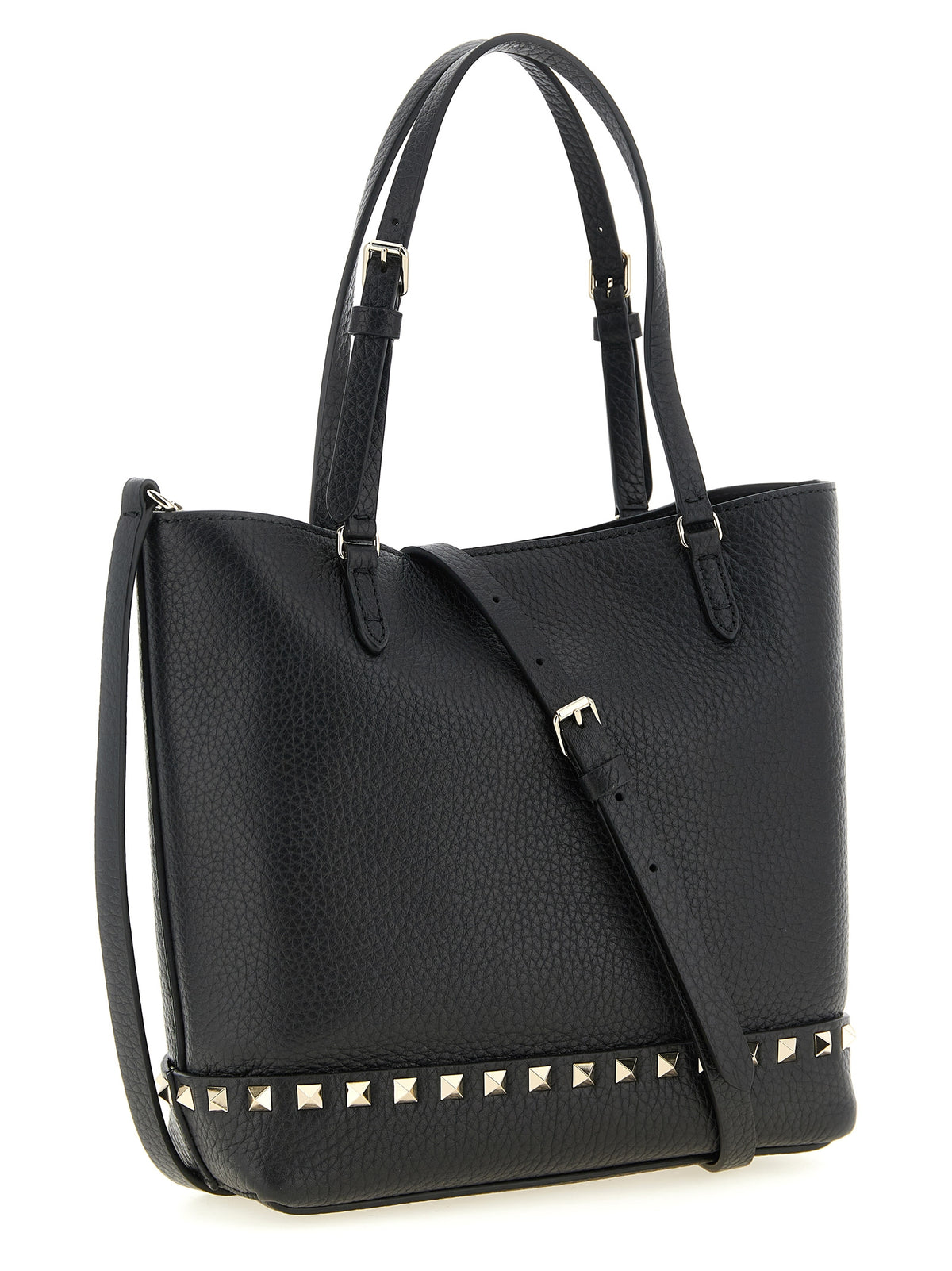 Valentino Garavani Black 'Rockstud' Small Shoulder Bag schwarz