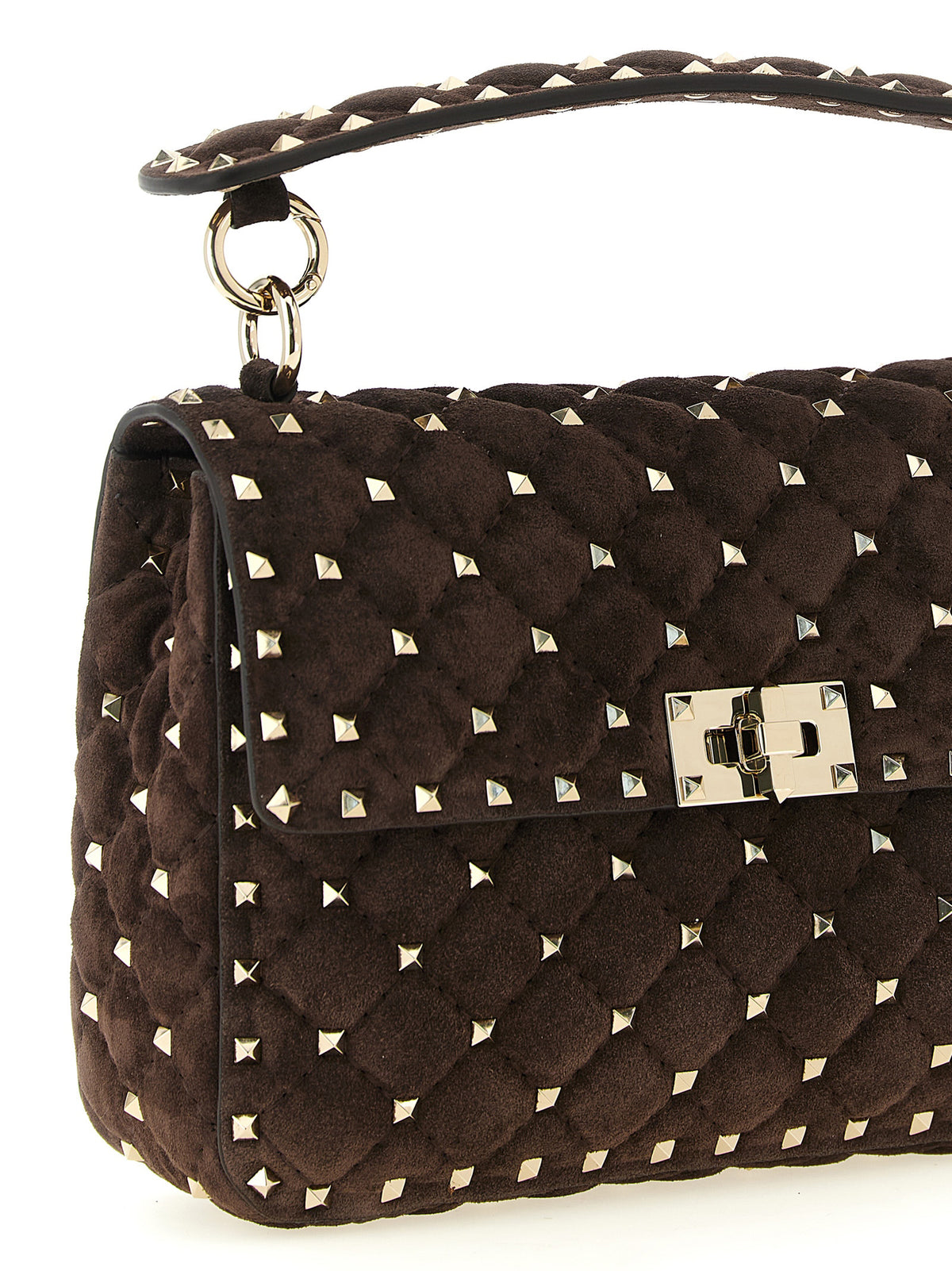 Valentino Garavani Brown 'Rockstud' Shoulder Bag braun