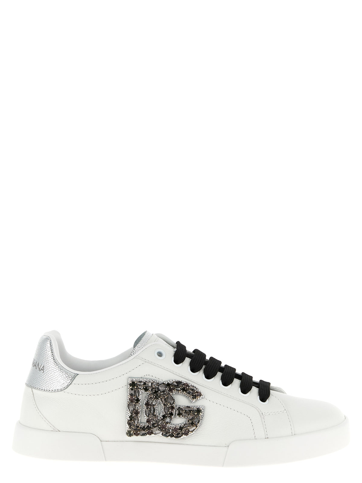 Dolce & Gabbana Silver 'Portofino' Sneakers