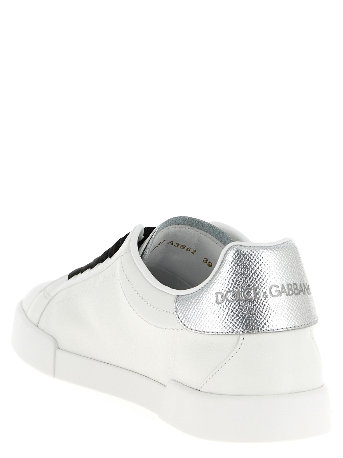 Dolce & Gabbana Silver 'Portofino' Sneakers
