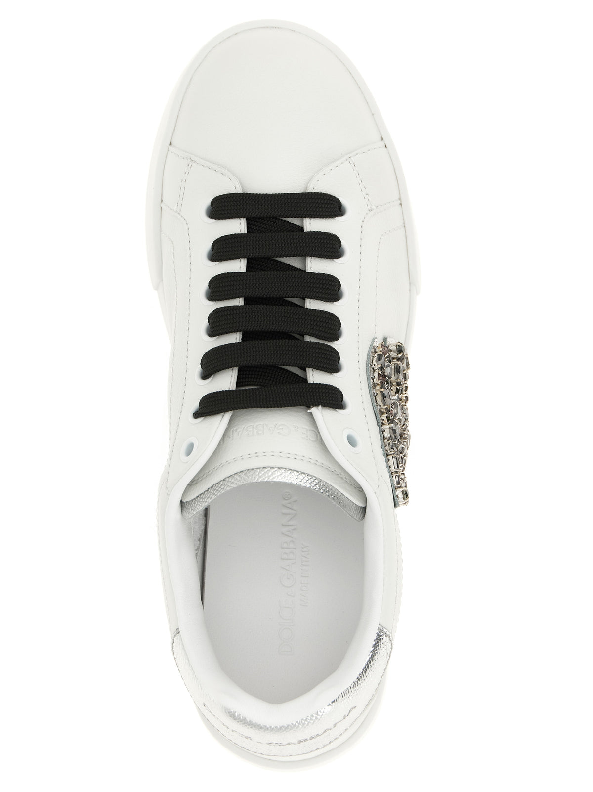 Dolce & Gabbana Silver 'Portofino' Sneakers