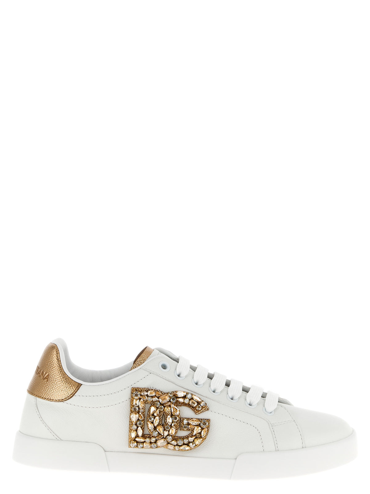Dolce & Gabbana Gold 'Portofino' Sneakers