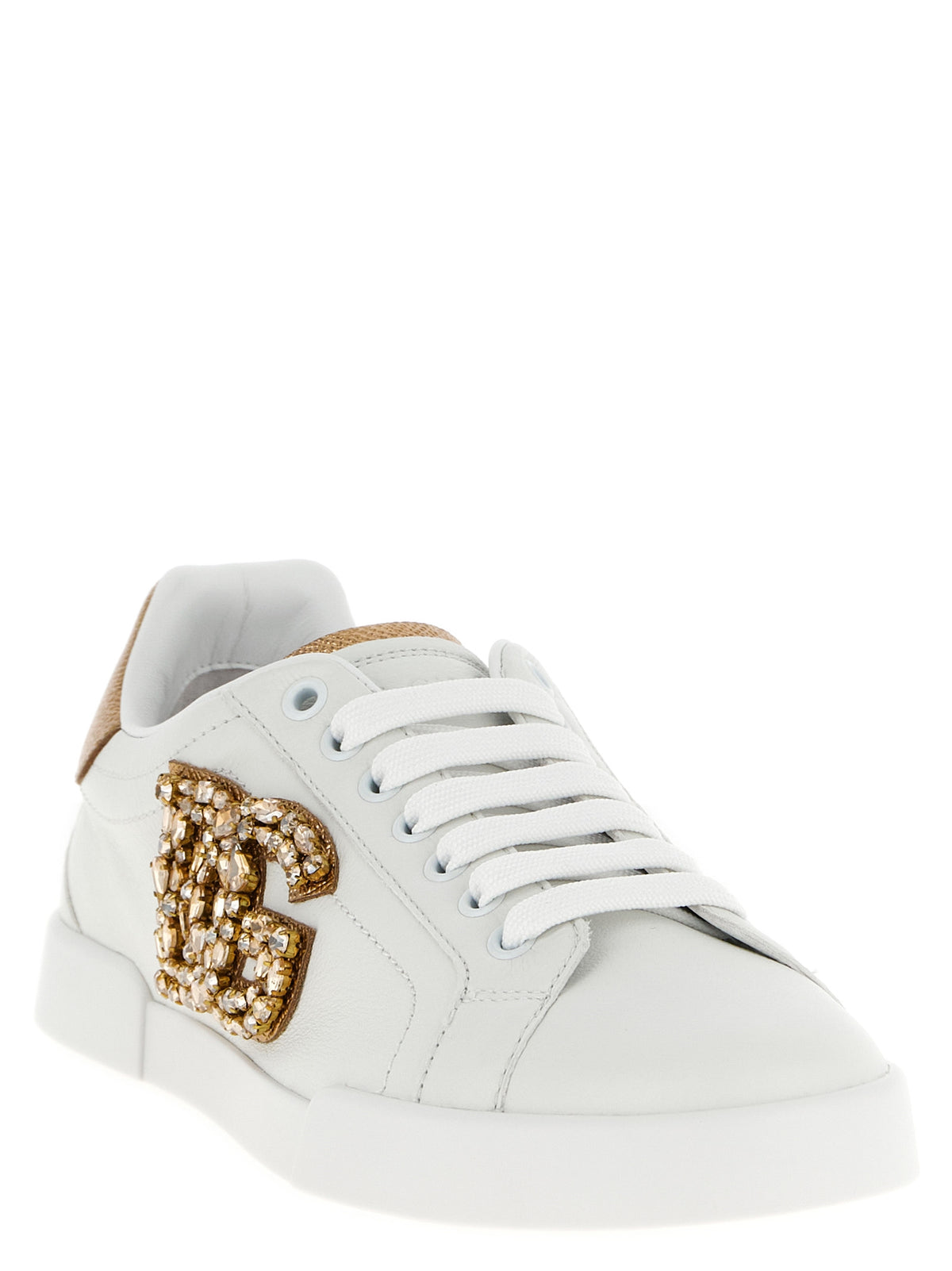Dolce & Gabbana Gold 'Portofino' Sneakers