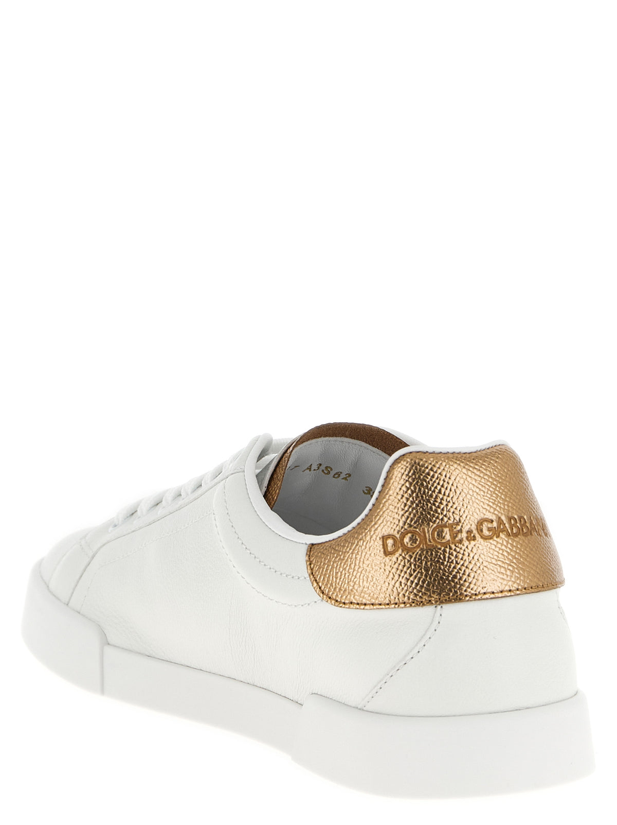 Dolce & Gabbana Gold 'Portofino' Sneakers