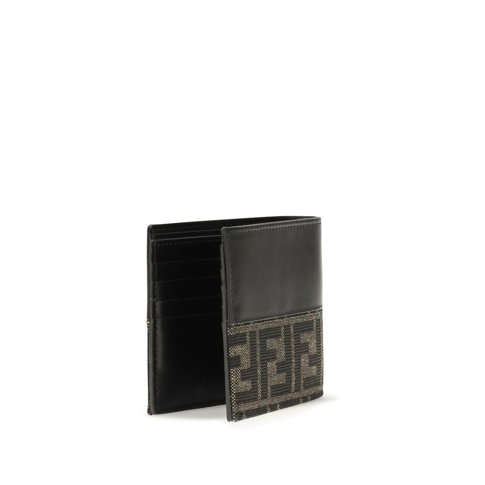 Fendi Brown Ff Jacquard Bifold Wallet braun
