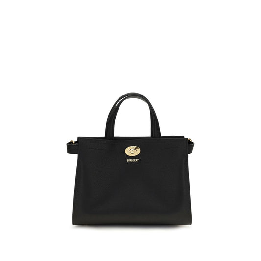 Burberry Black Mini Cotswolds Check Top Handle Bag Handbag schwarz