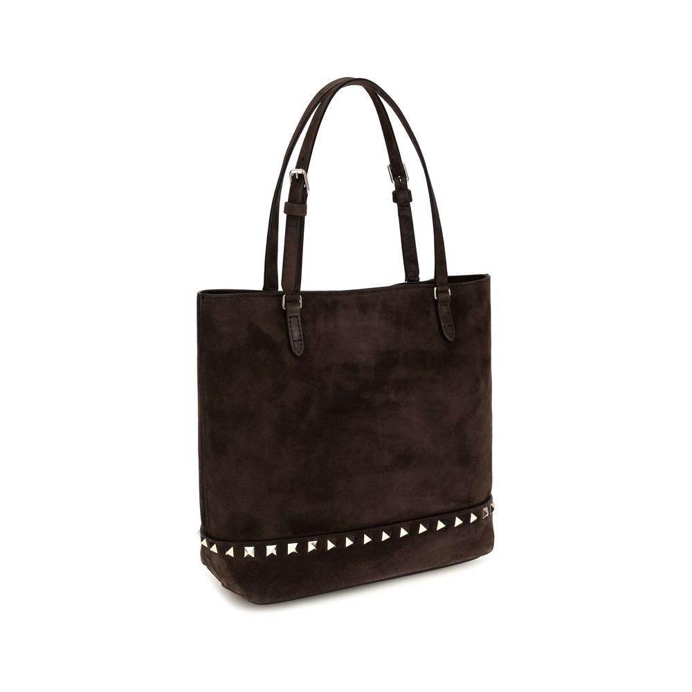 Valentino Garavani Brown 'Rockstud' Small Shoulder Bag braun