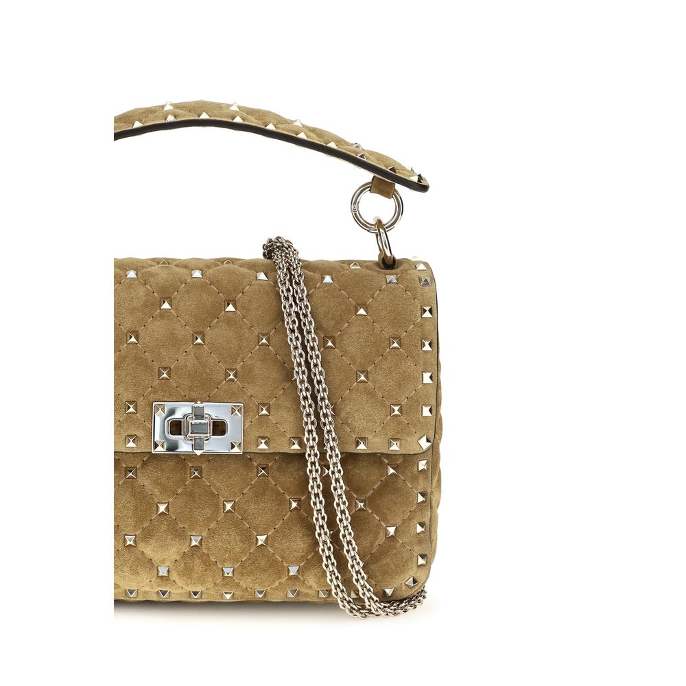 Valentino Garavani Beige 'Rockstud' Medium Handbag