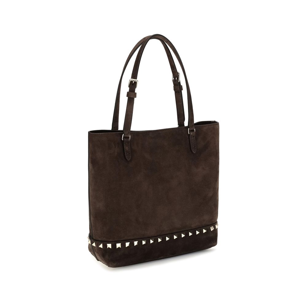 Valentino Garavani Brown 'Rockstud' Small Shoulder Bag braun