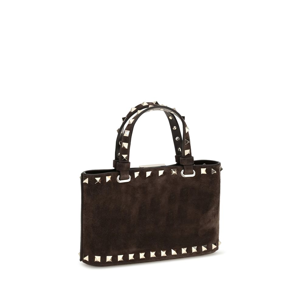 Valentino Garavani Brown 'Rockstud' Mini Handbag braun