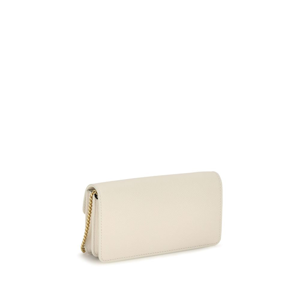 Valentino Garavani Beige Leather Wallet