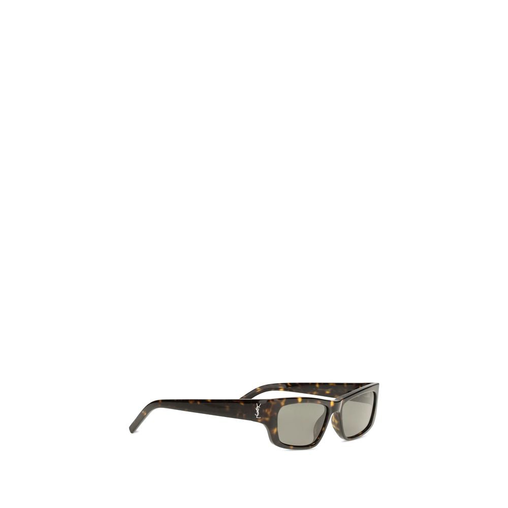 Saint Laurent Brown Tortoiseshell Sunglasses With Side Logo braun