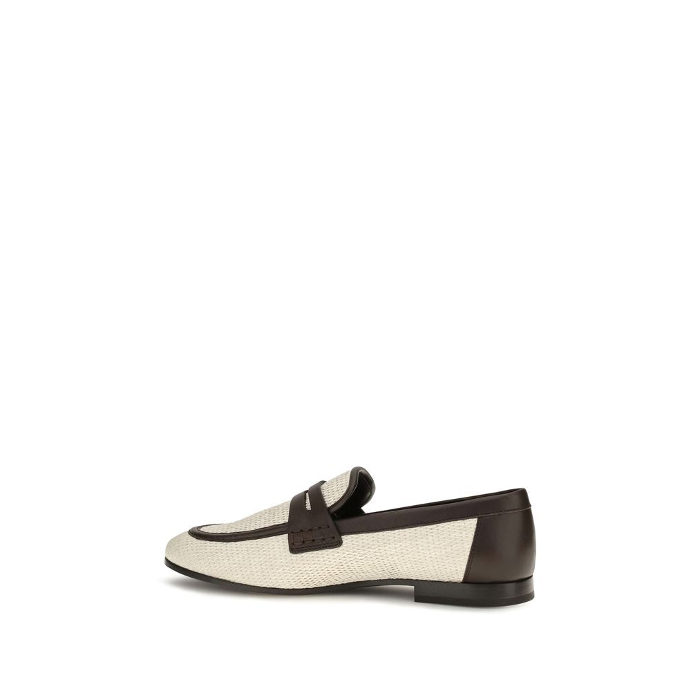 Brunello Cucinelli Beige 'Slip-On' Loafers