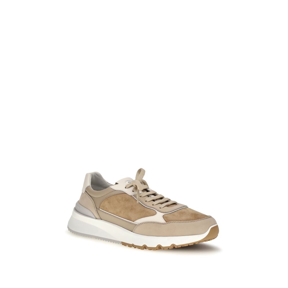 Brunello Cucinelli Beige 'Low Top' Sneakers