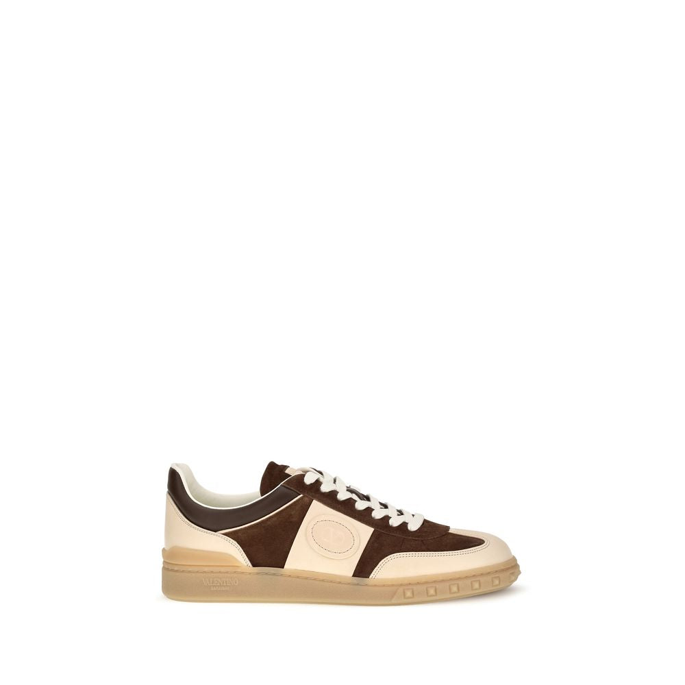Valentino Garavani Brown Suede Leather Low Top Sneakers braun