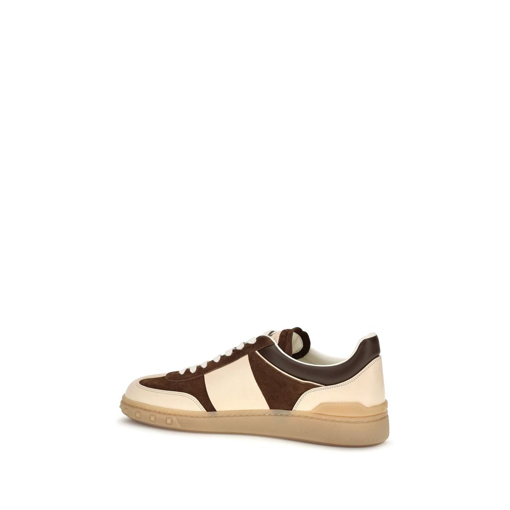 Valentino Garavani Brown Suede Leather Low Top Sneakers braun