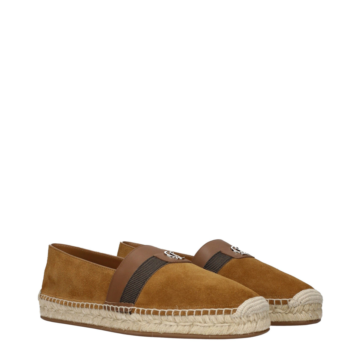 Christian Louboutin Brown Leather Espadrilles braun