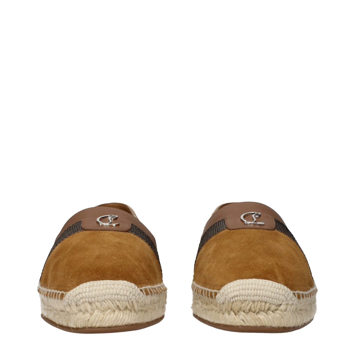 Christian Louboutin Brown Leather Espadrilles braun