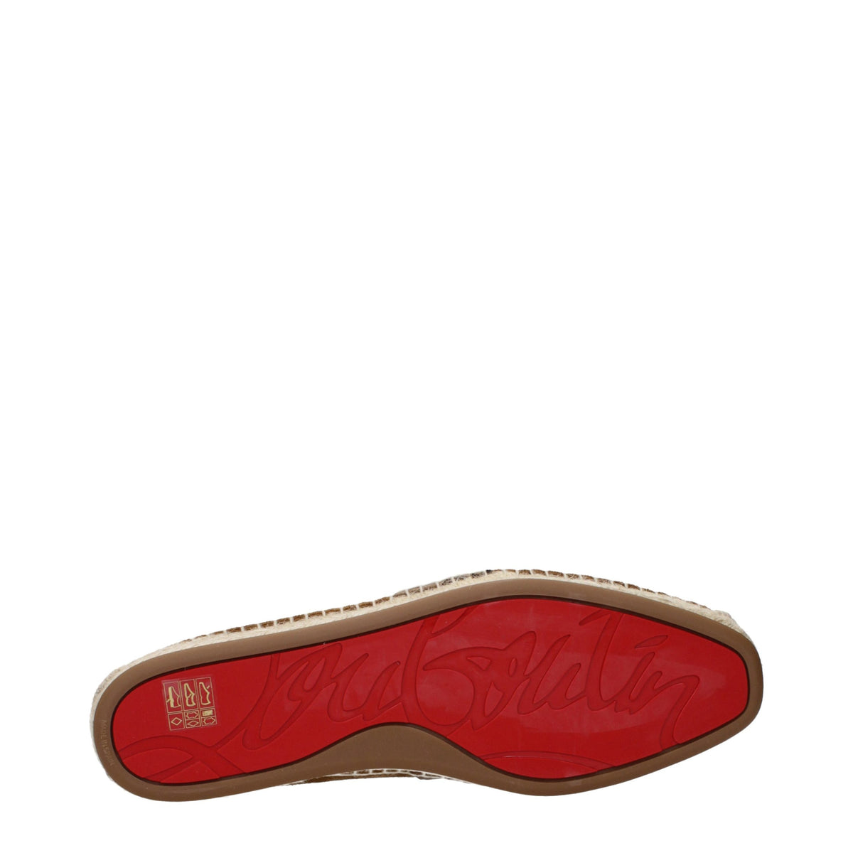 Christian Louboutin Brown Leather Espadrilles braun