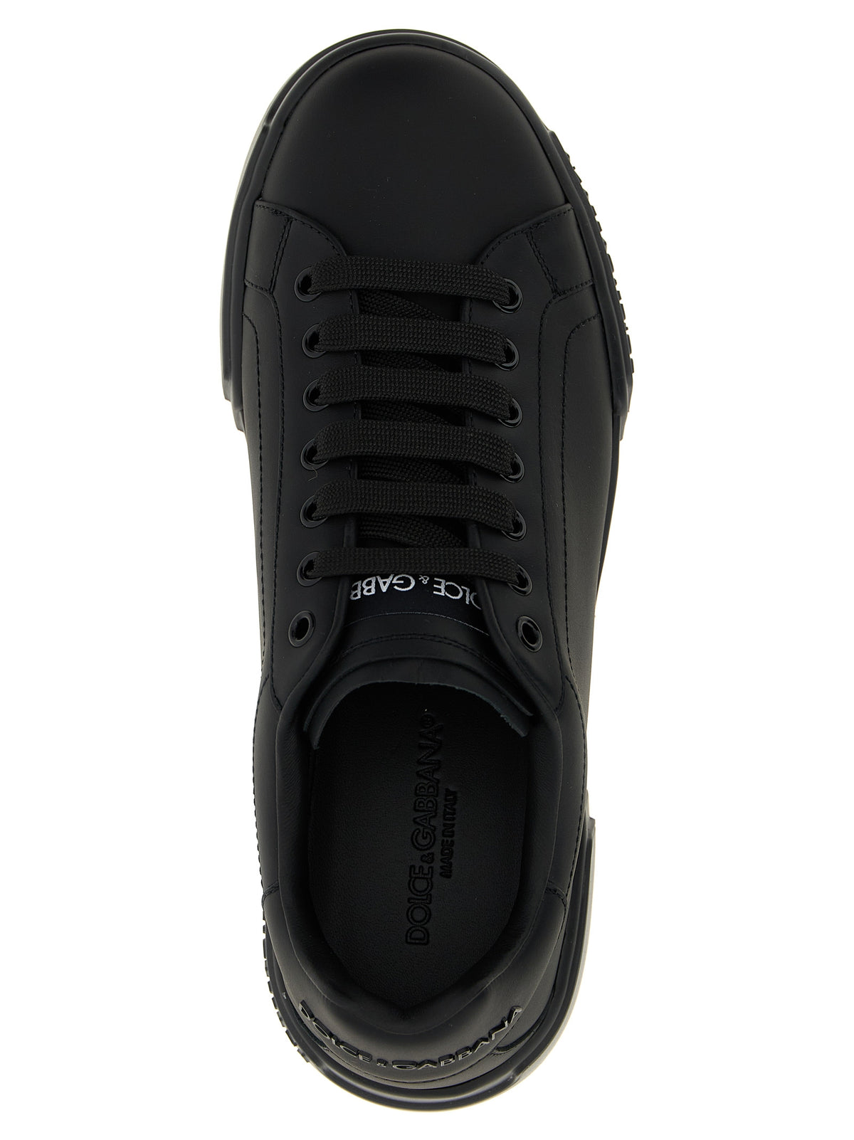 Dolce & Gabbana Black 'Portofino' Sneakers schwarz