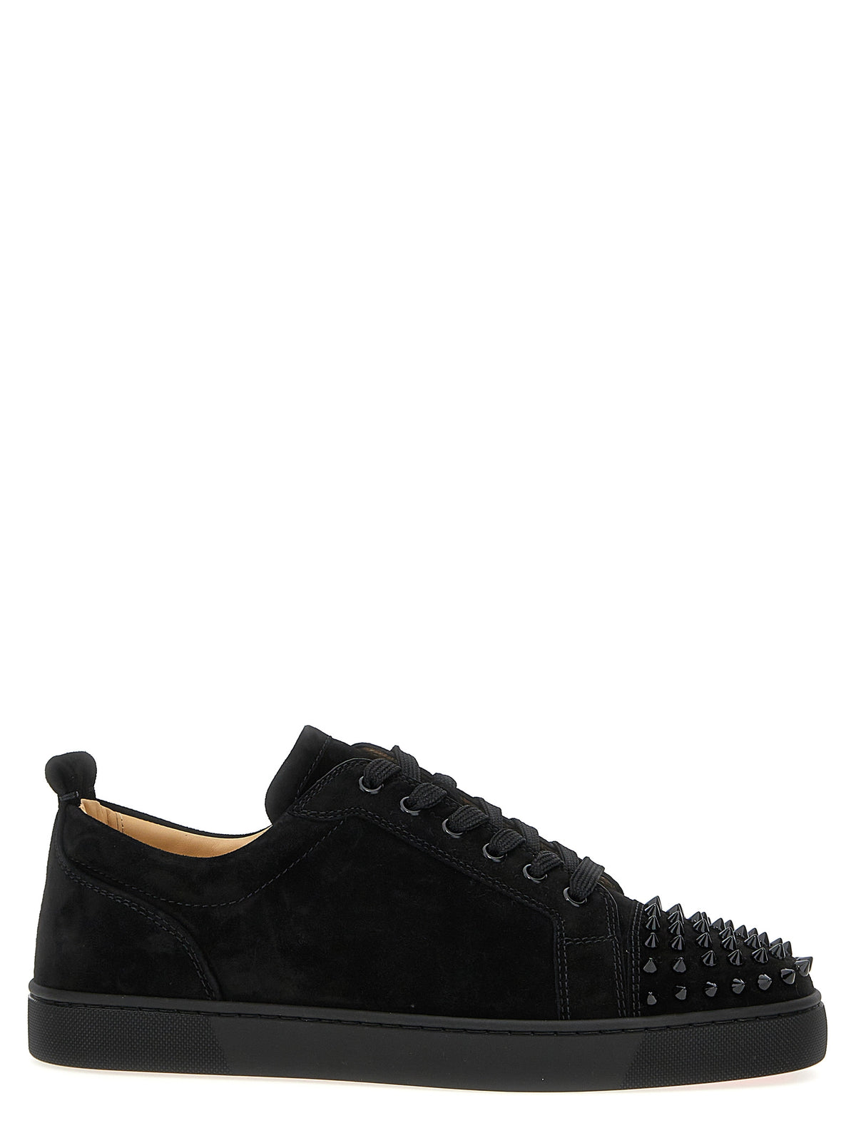 Christian Louboutin Black 'Louis Junior Spikes' Sneakers schwarz