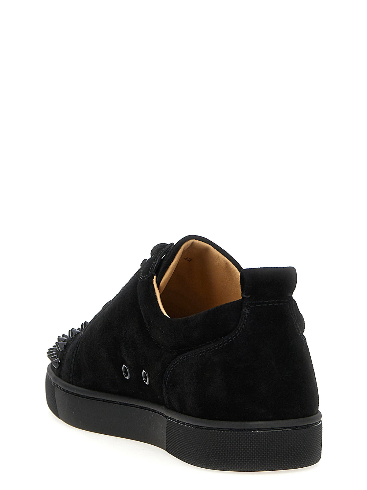 Christian Louboutin Black 'Louis Junior Spikes' Sneakers schwarz