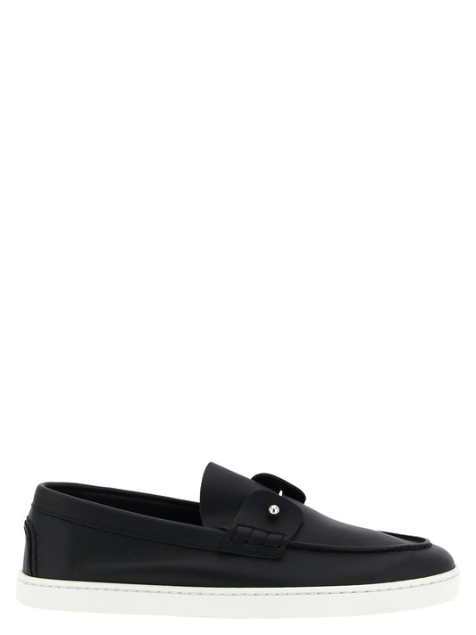Christian Louboutin Black 'Chambeliboat' Loafers schwarz