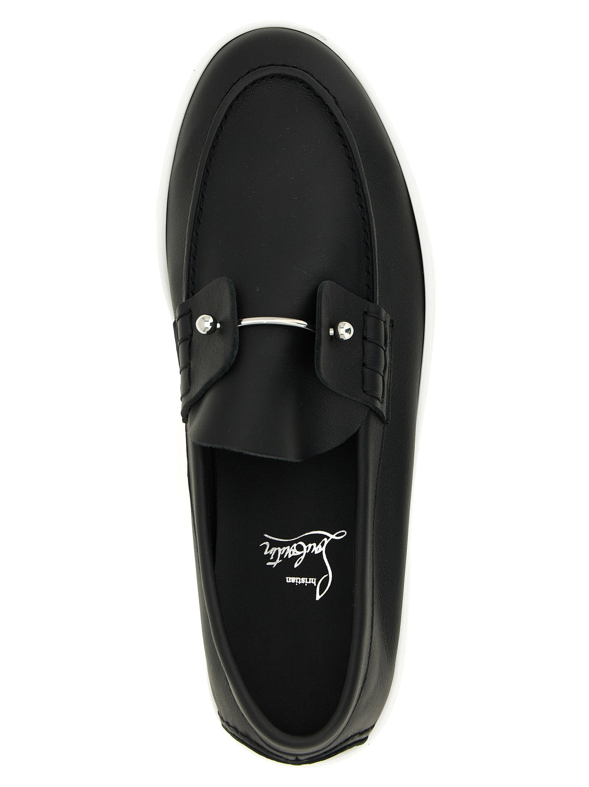 Christian Louboutin Black 'Chambeliboat' Loafers schwarz