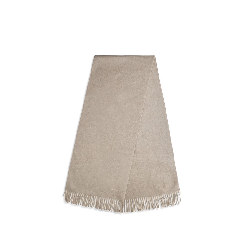 Max Mara Beige Baci Cashmere Scarf