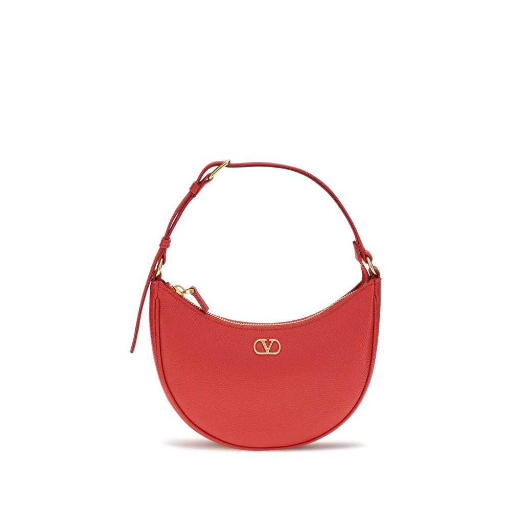 Valentino Garavani Red Mini Hobo VLogo Signature Shoulder Bag rot