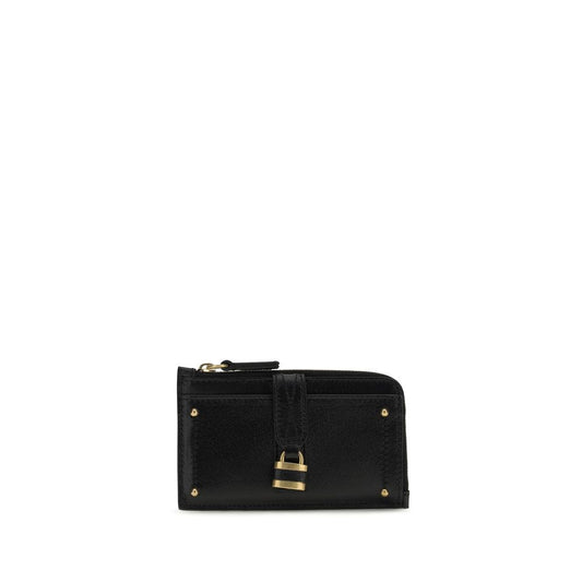 Chloé Black Leather Wallet schwarz