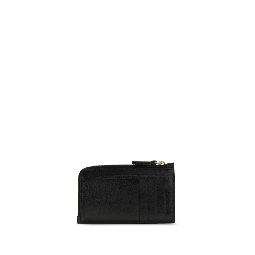 Chloé Black Leather Wallet schwarz