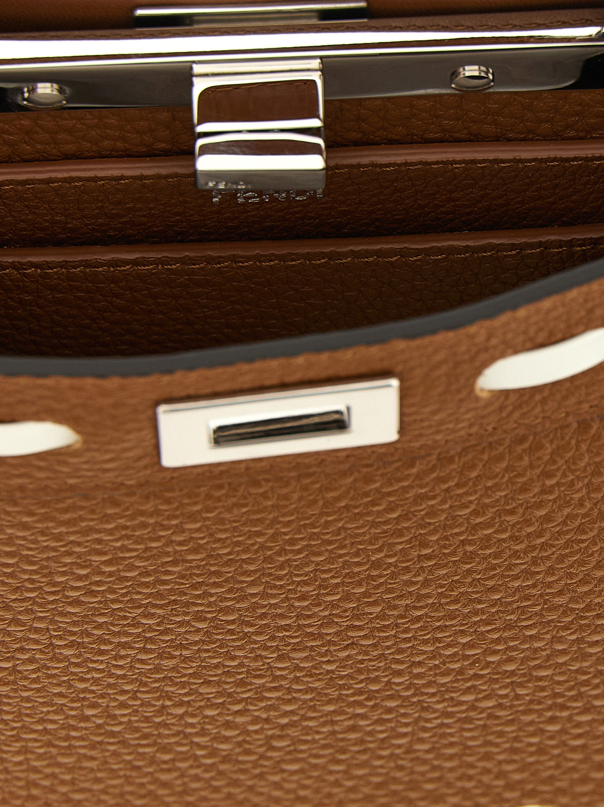 Fendi Brown 'Peekaboo Iseeu' Handbag braun