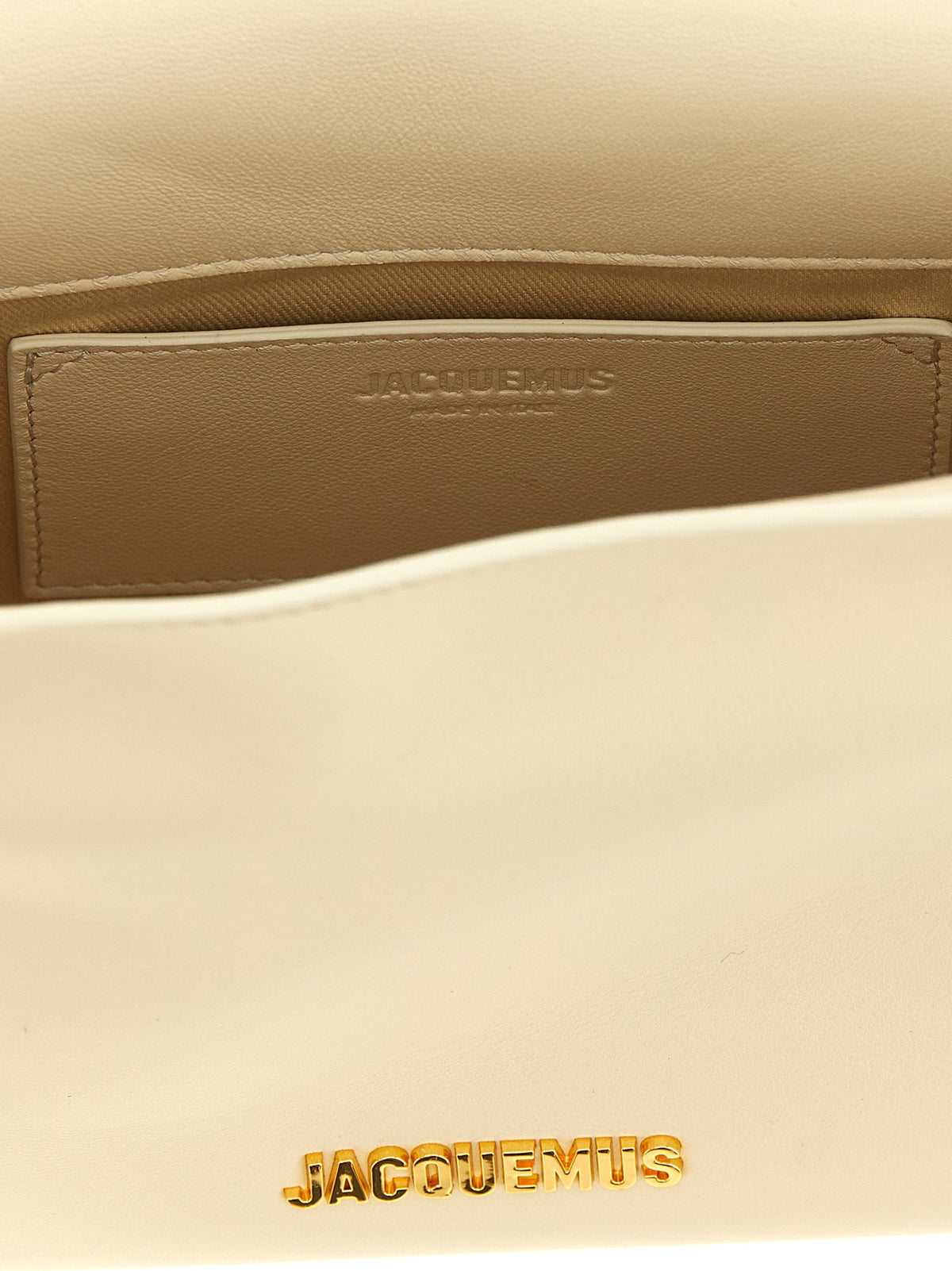 Jacquemus White 'Le Sac Rond Carré' Clutch weiss