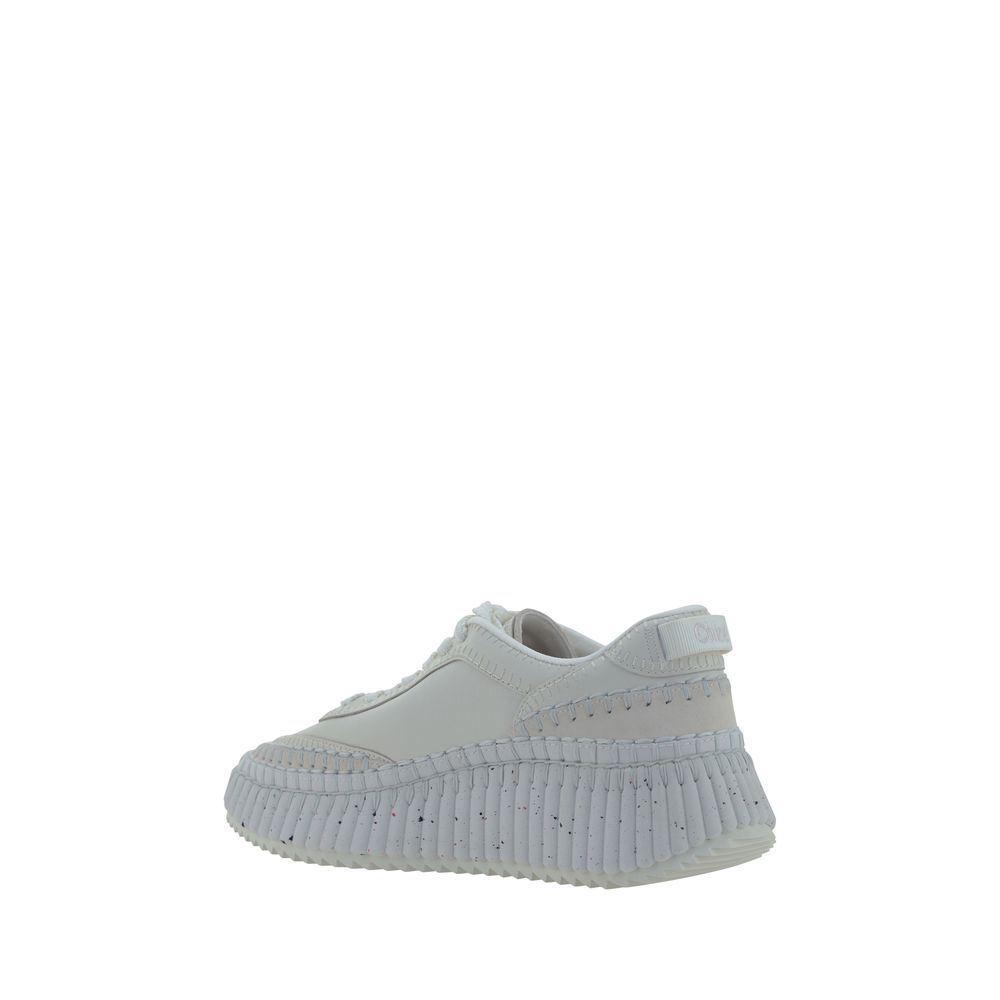 Chloé White 'Platform' Sneakers weiss