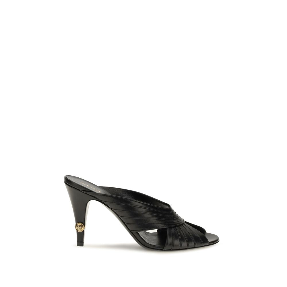 Versace Black 'Slip-On' Mules schwarz
